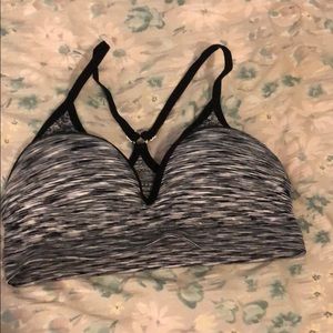 Black/White sports bra.
